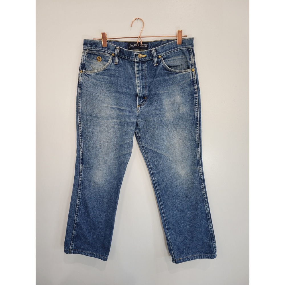 Wrangler‎ George Strait Cowboy Cut Jeans Mens Blue Denim Classic Straight Leg